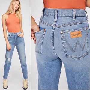 Wrangler High-Rise Heritage Fit Jeans from Free People - Light Wash